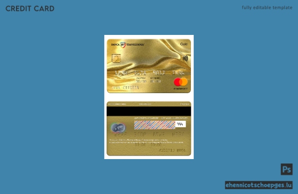 Rumänien Banca Transilvania Bank Mastercard Gold Mustervorschau